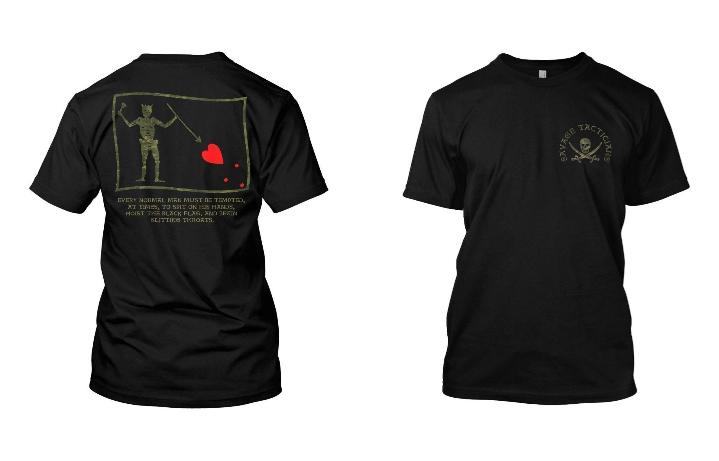 Hoist The Black Flag Savage Ta - Streetwear Brand Tees review and price