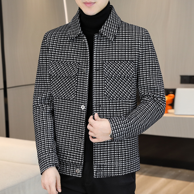 Brand Winter Plaid Woolen Jack - Streetwear Brand Clothing review and price