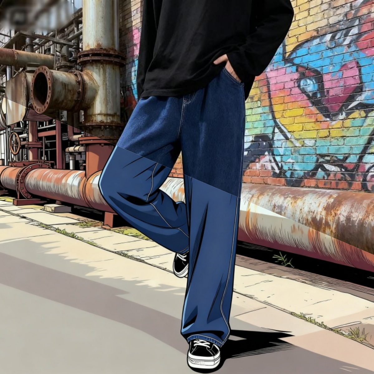 Korean Style Streetwear New Fa - Streetwear Brand Denim review and price